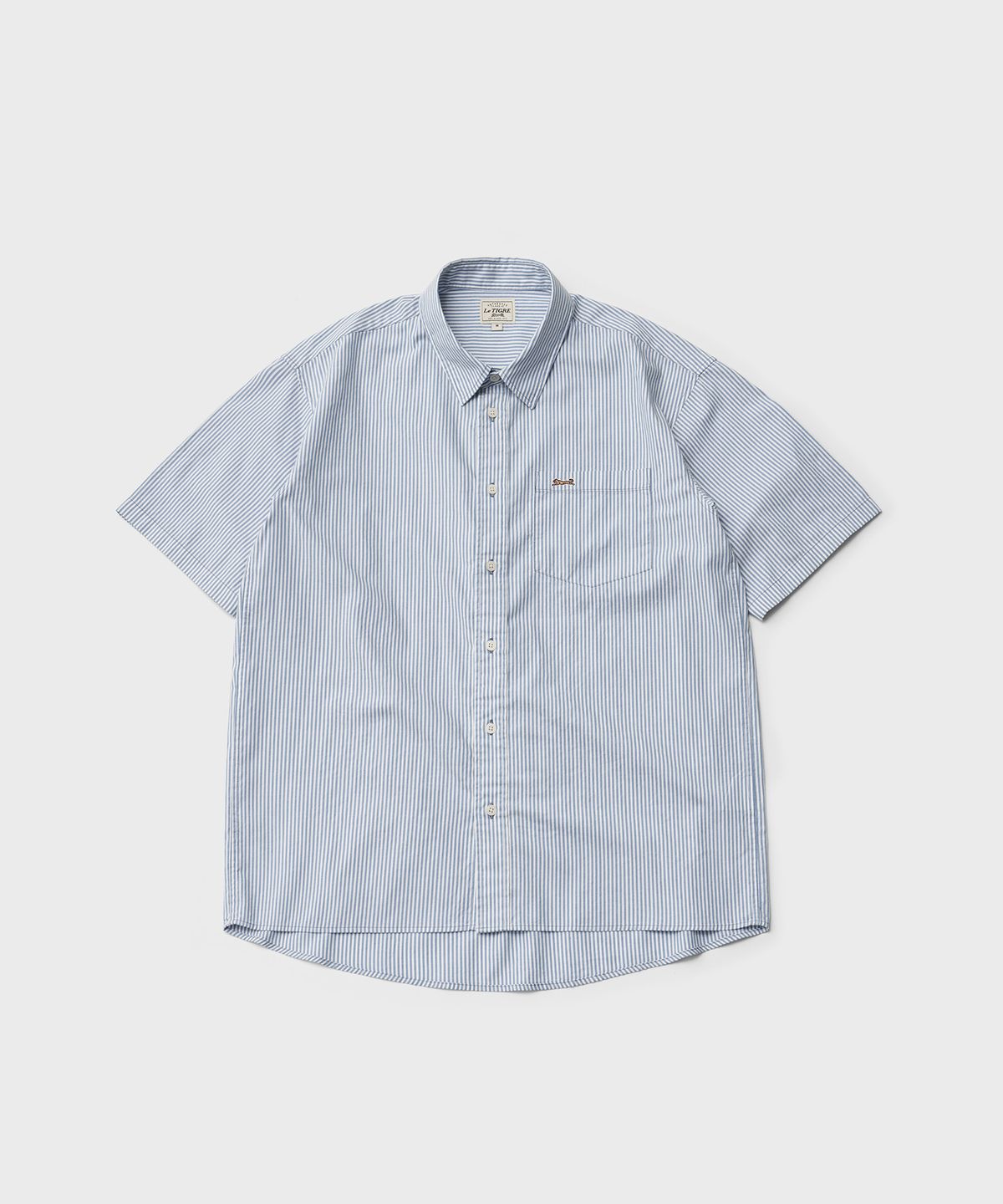 르티그레(LE TIGRE) Oxford Short Sleeve Shirt (Stripe)