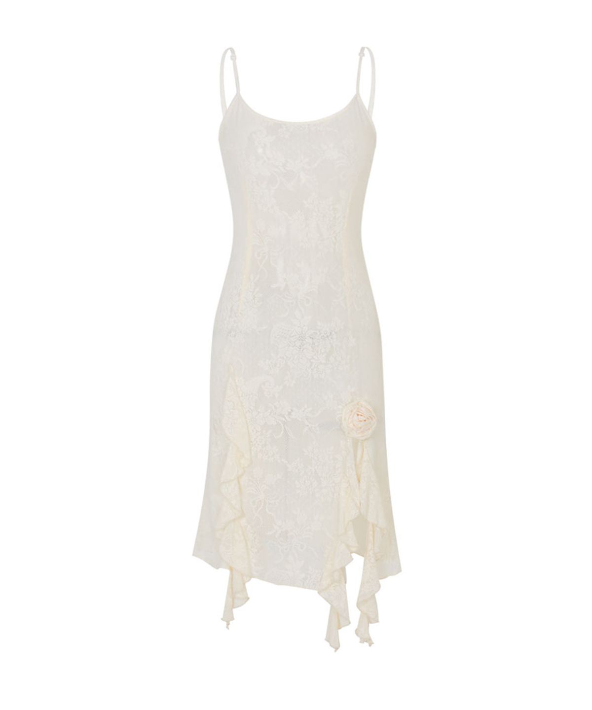 루루서울(LOULOUSEOUL) Antique See Through Dress (Cream)
