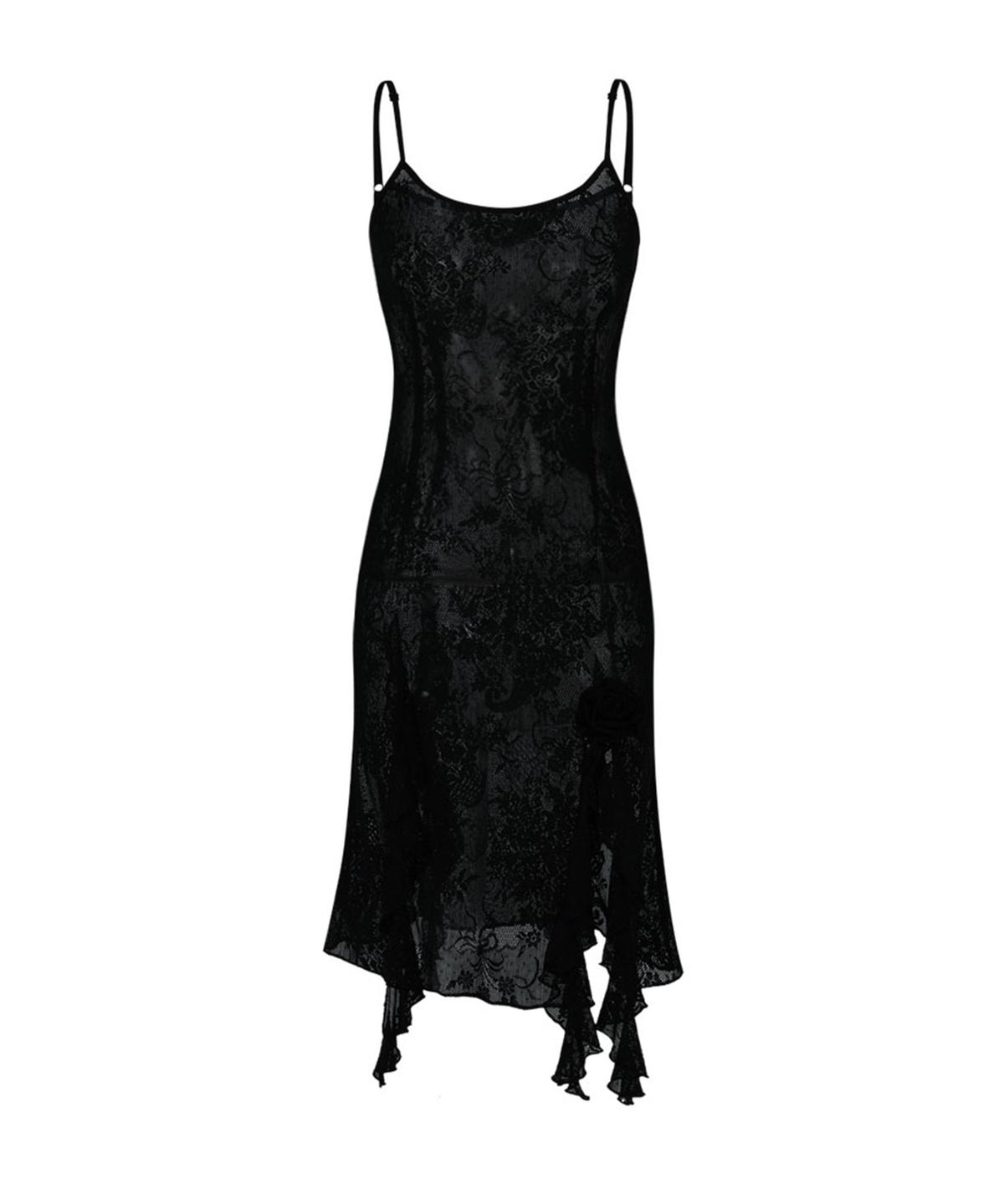 루루서울(LOULOUSEOUL) Antique See Through Dress (Black)