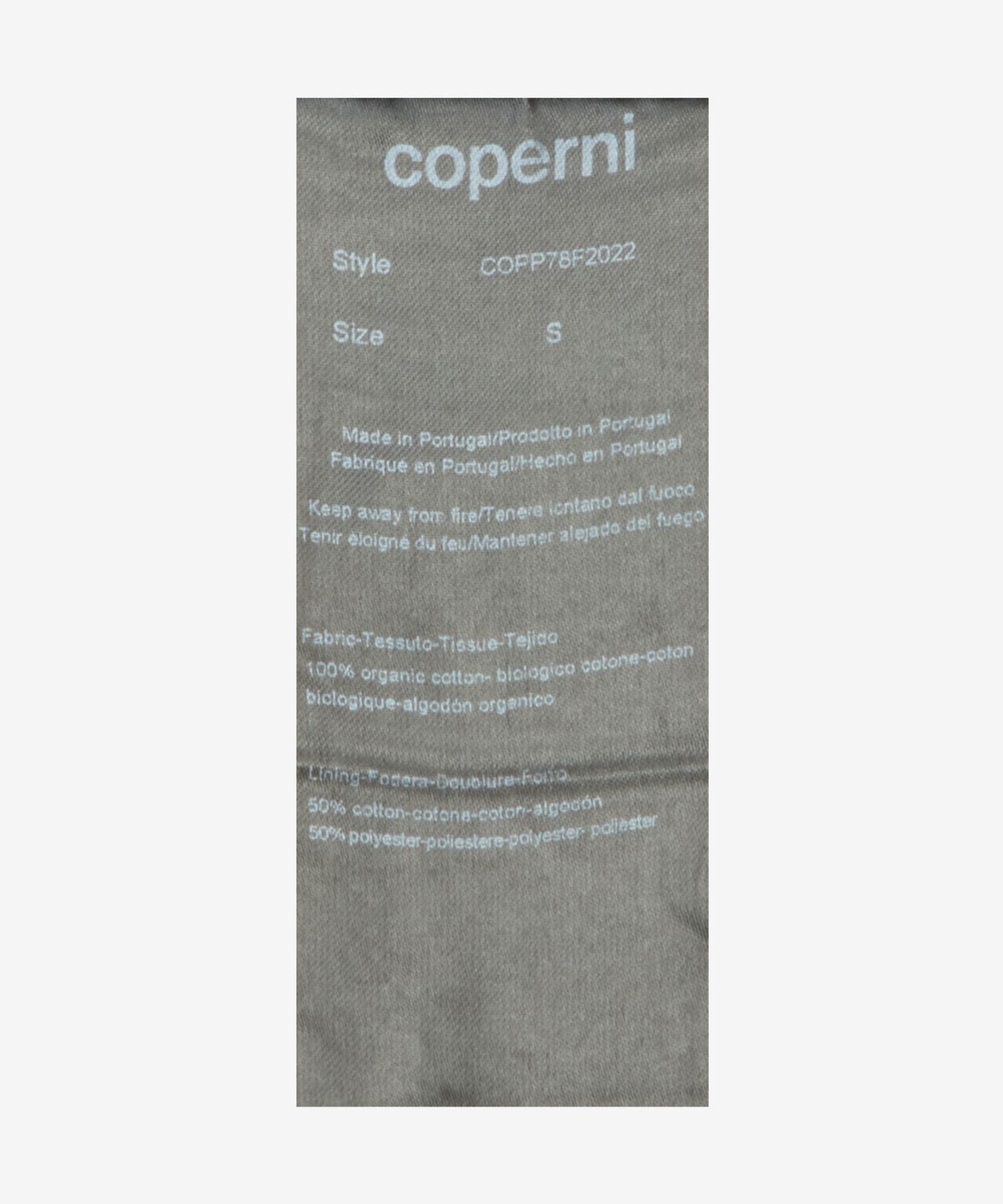 코페르니(COPERNI) 스트레이트 데님 팬츠 - 블루 빈티지 / COPP78F2022BLU
