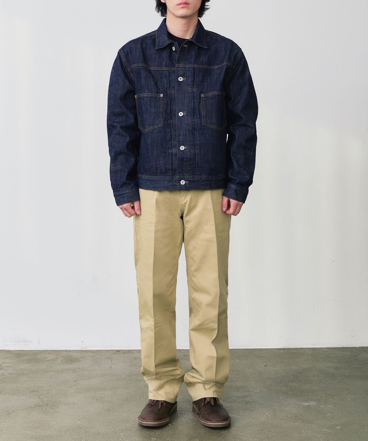 덴메이드(DENMADE) DEN0661 wide chino pants (beige)