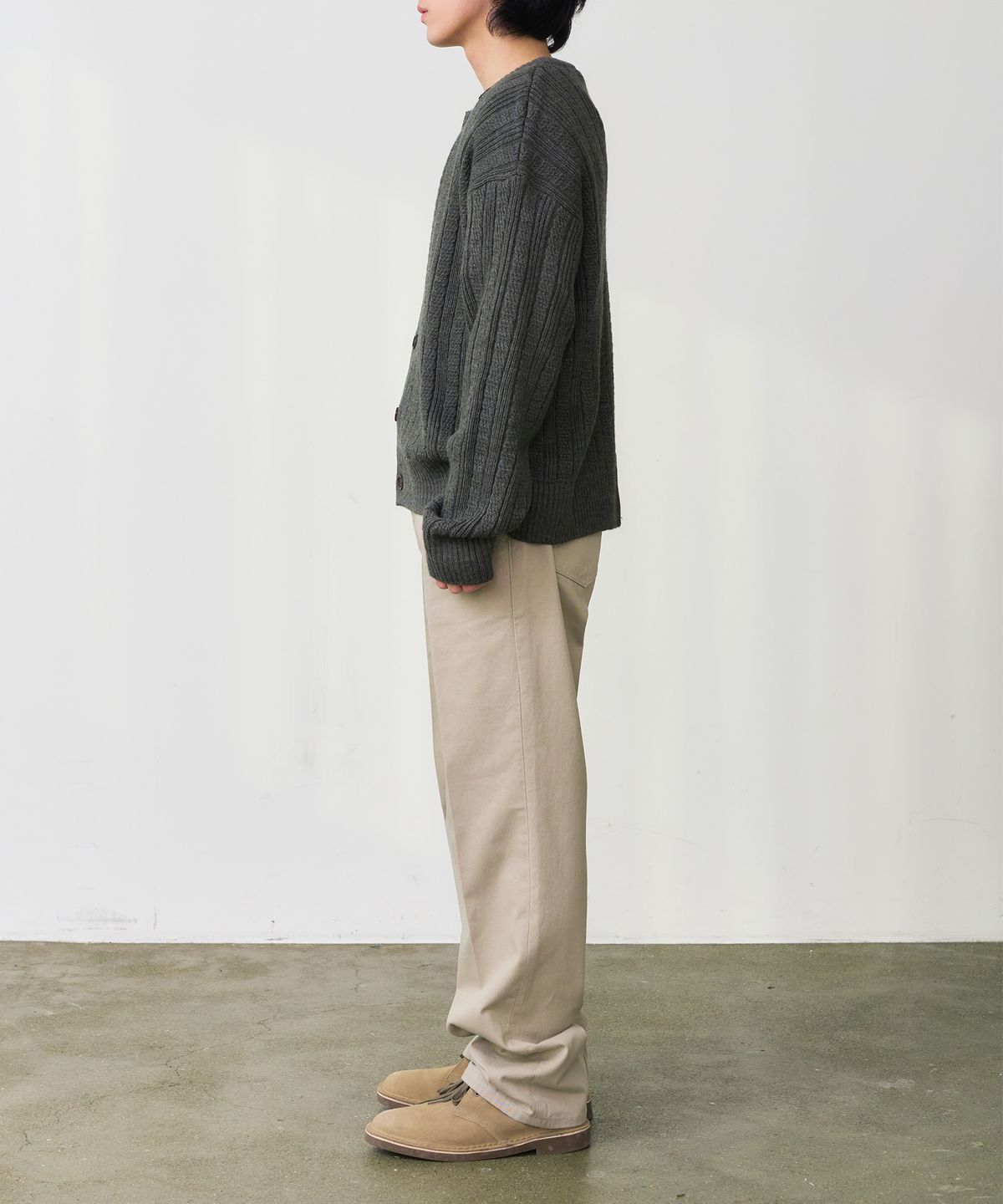 덴메이드(DENMADE) DEN0662 wide chino pants (dusty beige)