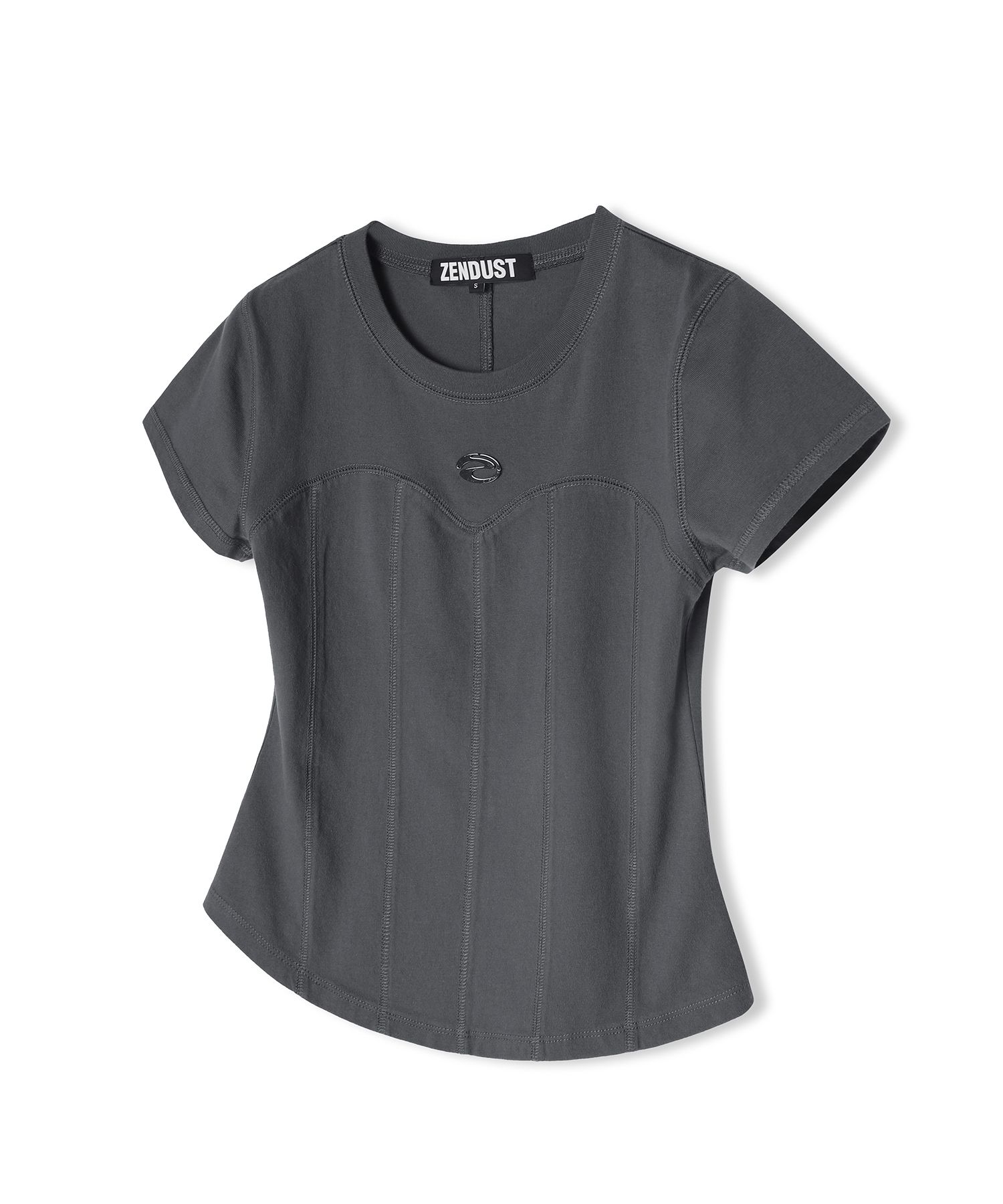 【ZENDUST】★Wonder Corset Short-sleeve Tシャツ MUSINSA公式 | ZENDUST Wonder Corset Short-sleeve BLACK