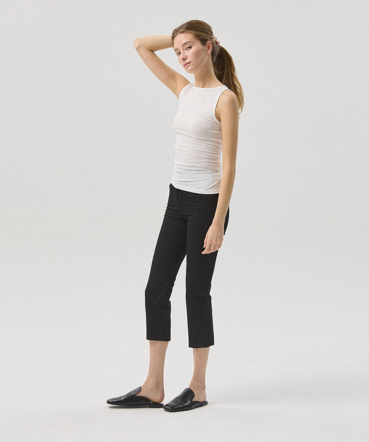 아흐레(AHRE) SLIM FIT CAPRI PANTS [5부/7부/9부 기장선택 사이즈추가]