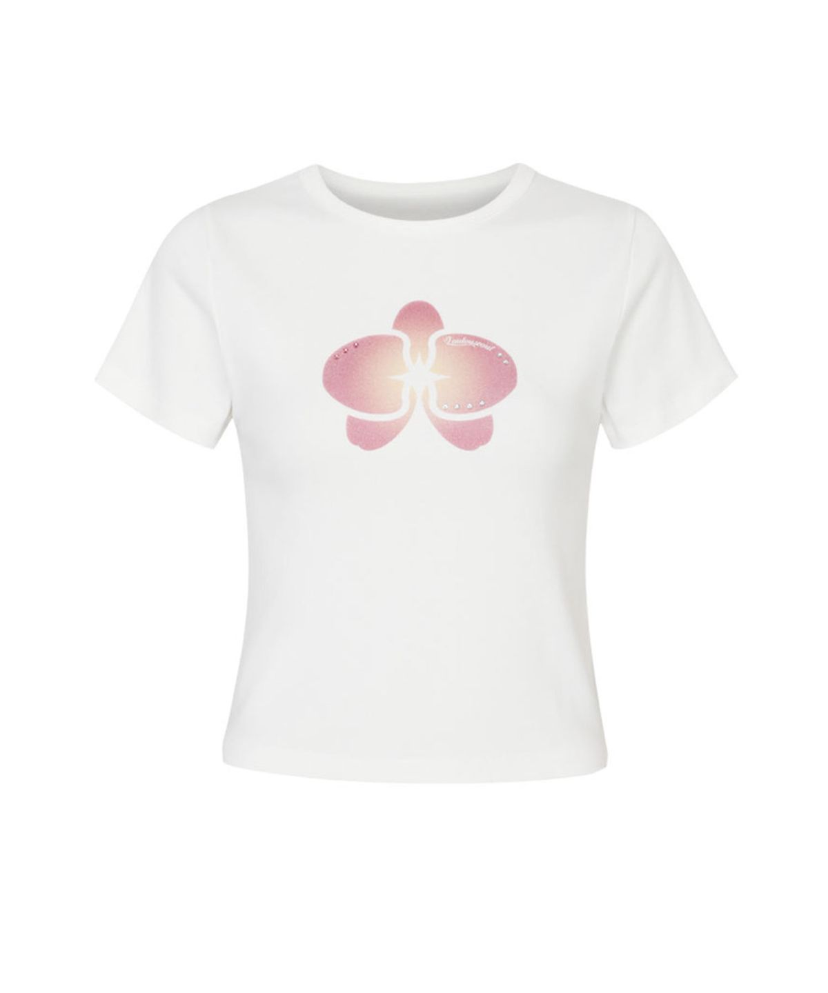 루루서울(LOULOUSEOUL) Orchid Cubic T-Shirt (Ivory)