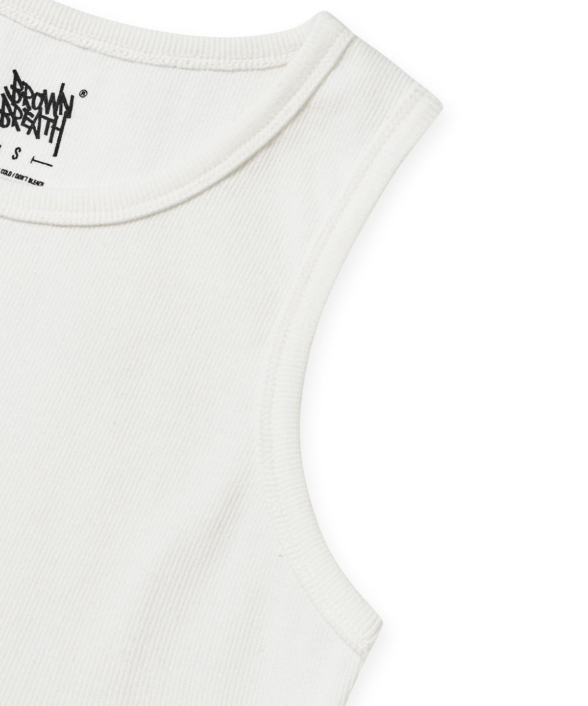 브라운브레스(BROWNBREATH) W TAG FRICE SLEEVELESS - WHITE