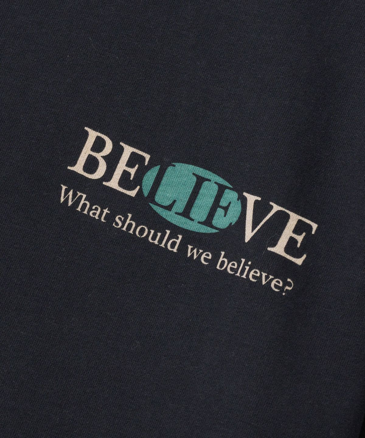 브라운브레스(BROWNBREATH) BELIEVE OVERFIT TEE - BLACK