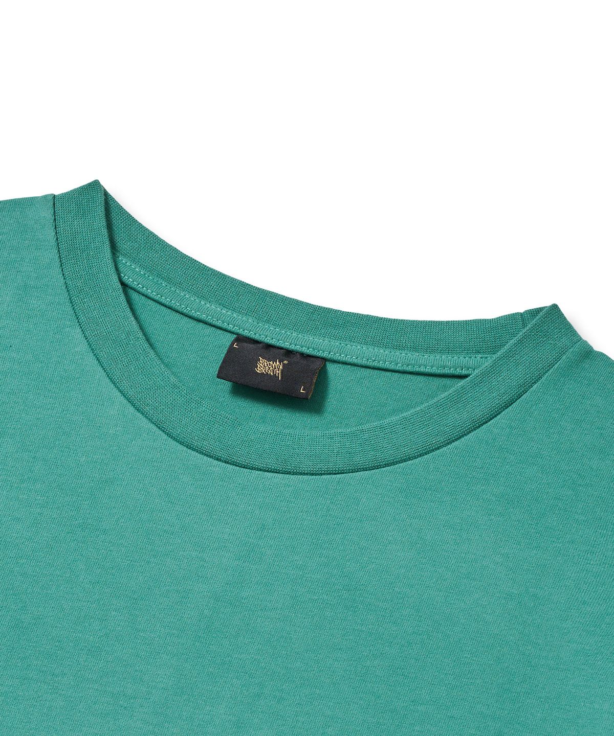 브라운브레스(BROWNBREATH) MESS-AGE OVERFIT TEE - GREEN