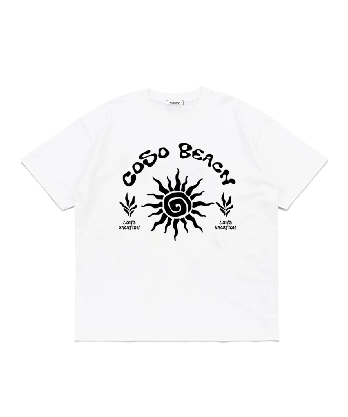 코소(COSO) 코소 비치  아트웍 티셔츠 (WHITE)