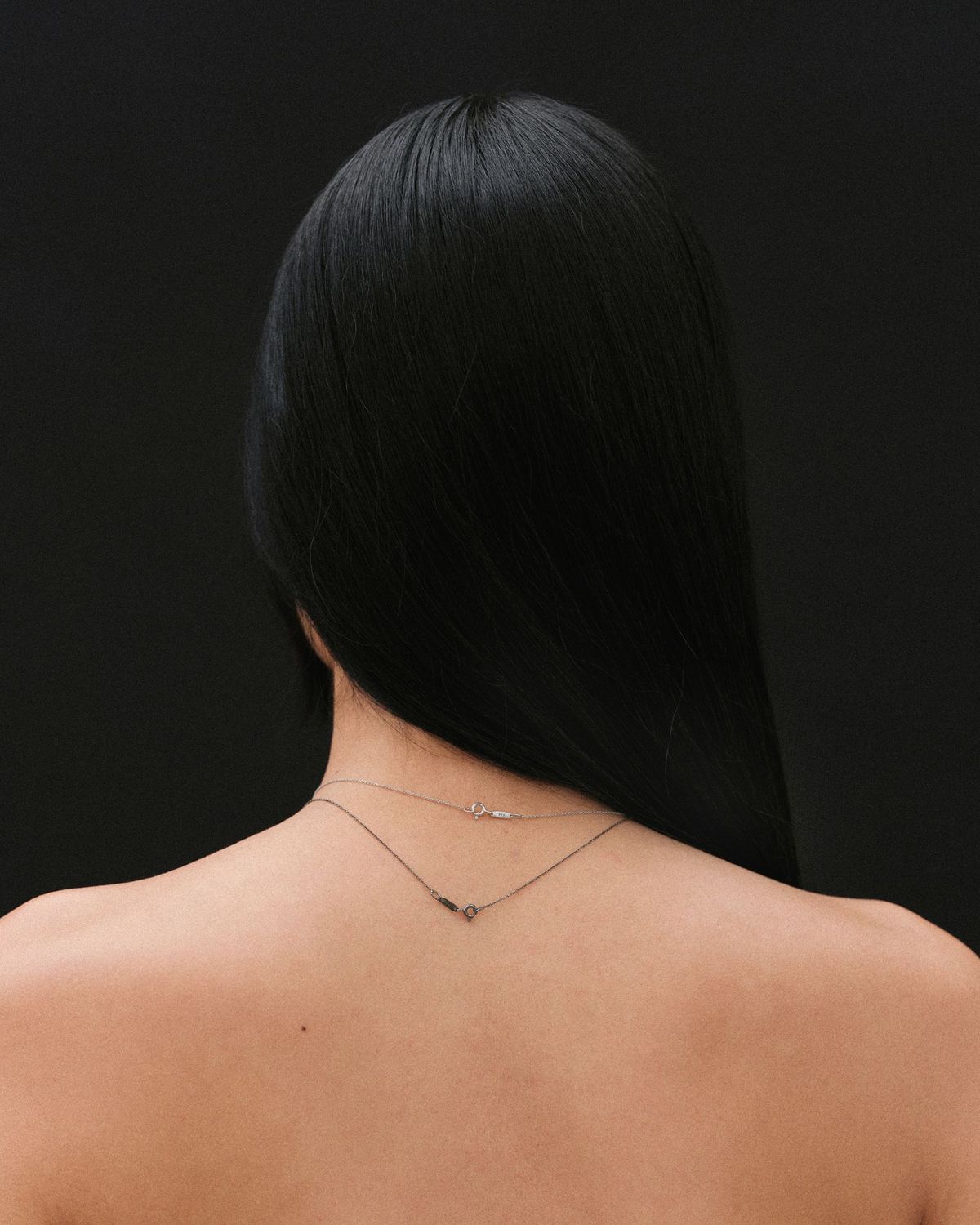 어나더레이어(ANOTHERLAYER) Grey Pearl Necklace (silver925)(2color)