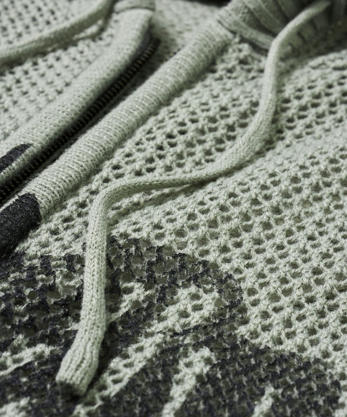 브라운브레스(BROWNBREATH) BLUFF KNIT HOOD ZIP UP - KHAKI