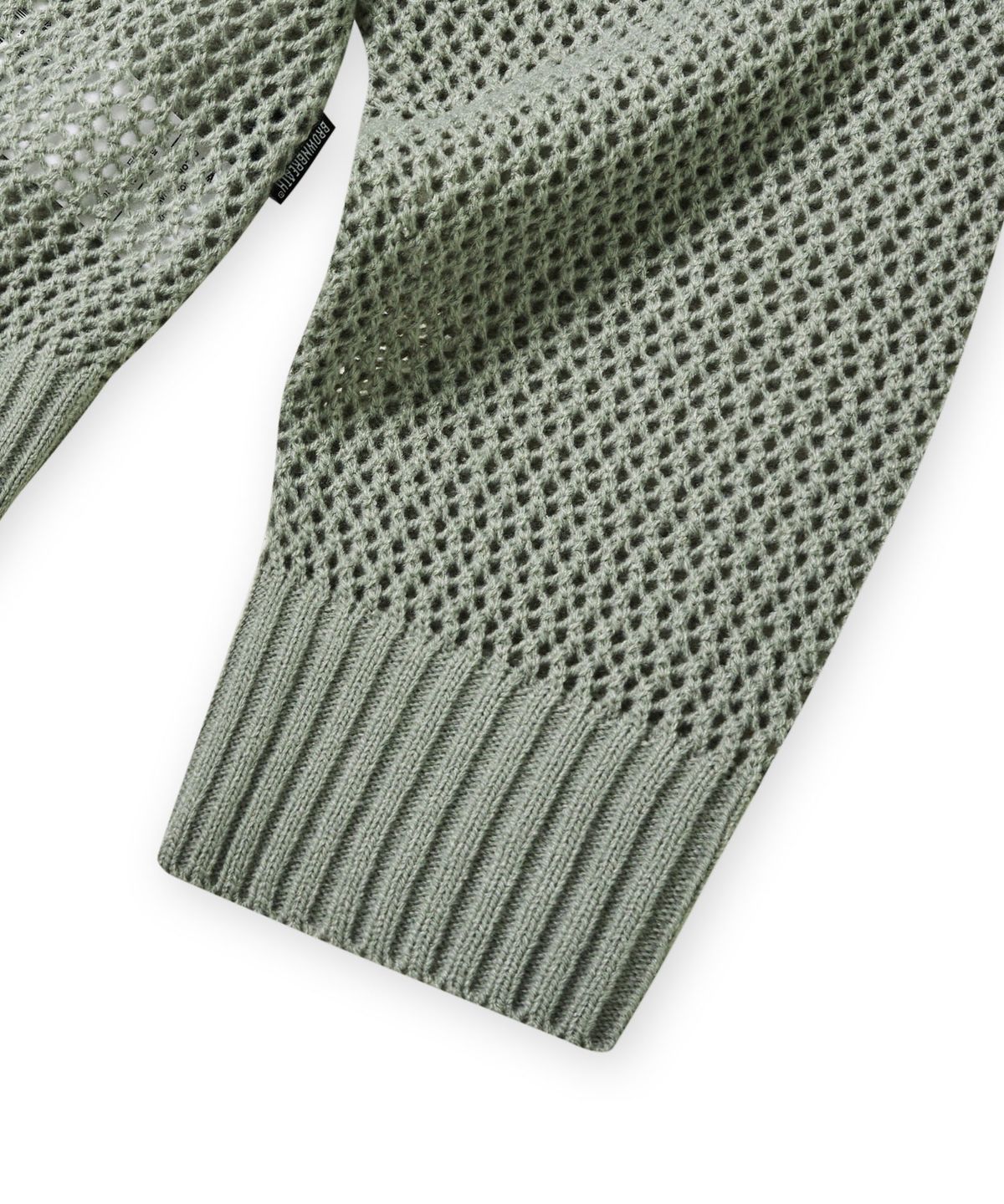 브라운브레스(BROWNBREATH) BLUFF KNIT HOOD ZIP UP - KHAKI