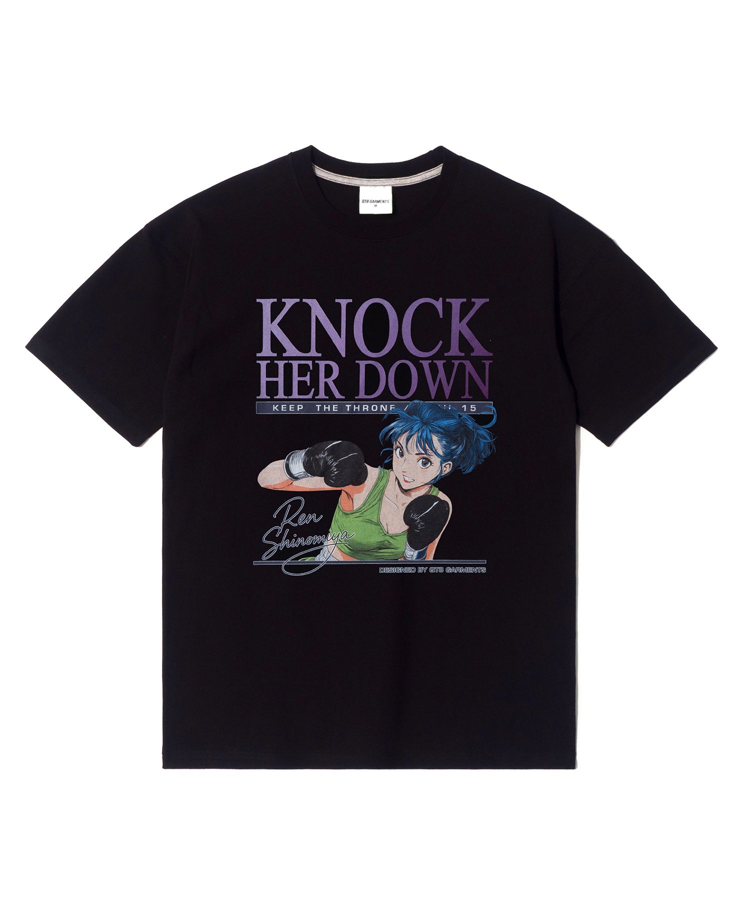 MUSINSA | QT8 GARMENTS OC Knock Her Down Tee (Black)