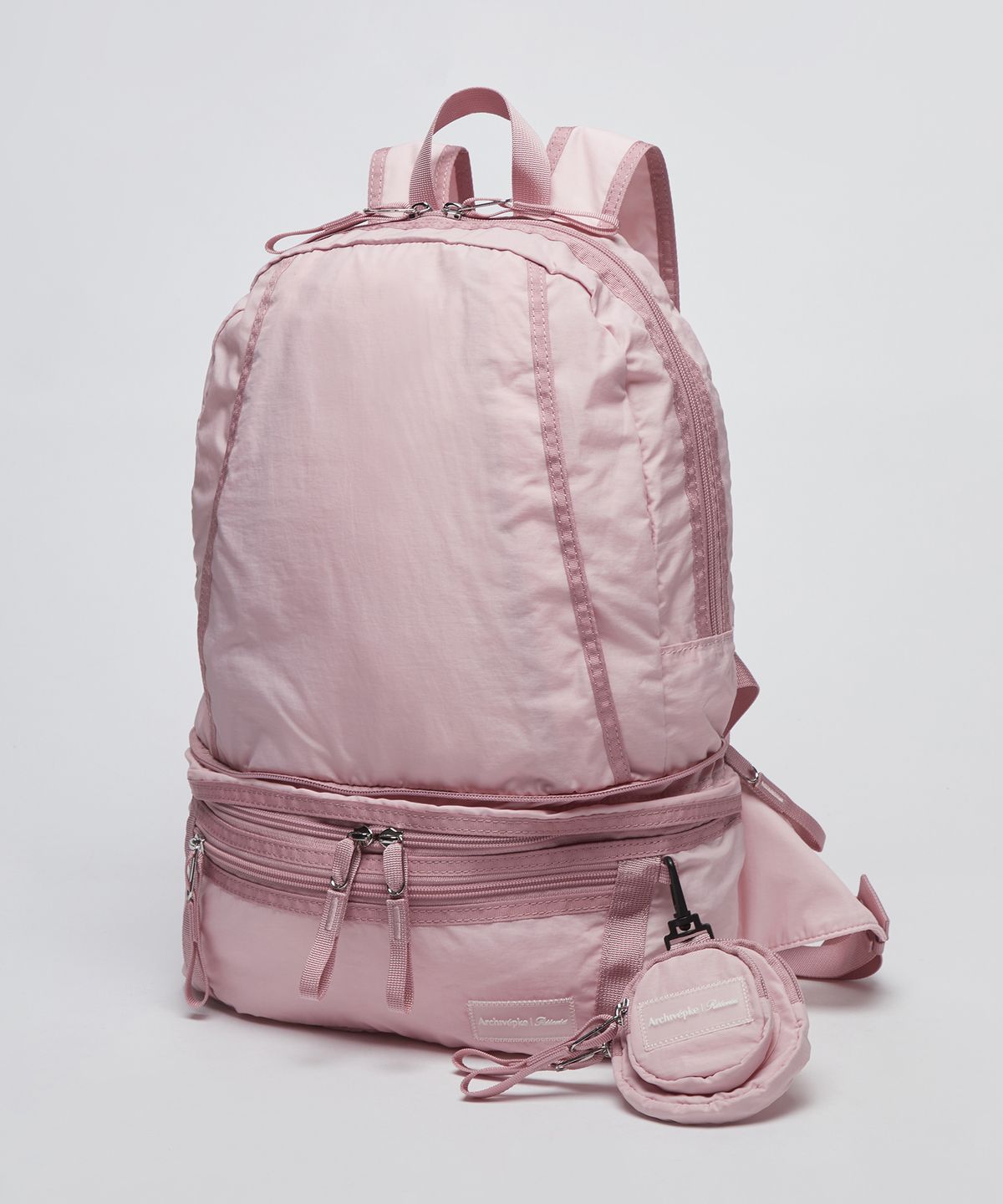 아카이브앱크(ARCHIVEPKE) [Archivepke x Ribbonbit] 2way backpack(Light pink)