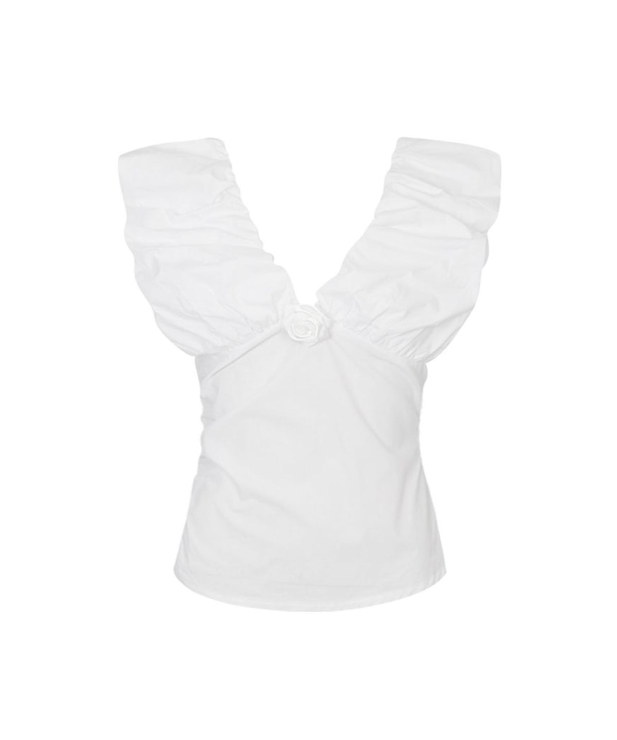 루루서울(LOULOUSEOUL) Volume Puff Blouse (White)