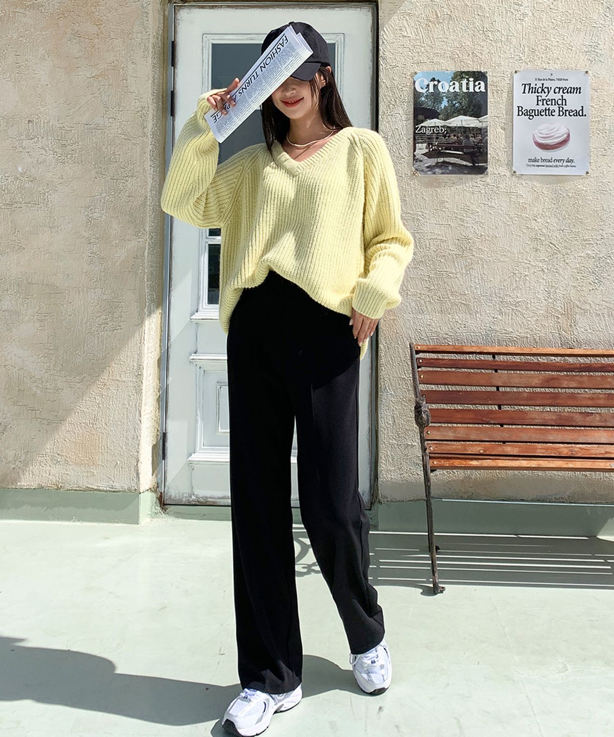 빼빼(BBAEBBAE) 빅사이즈 밴딩 스판 롱 슬랙스