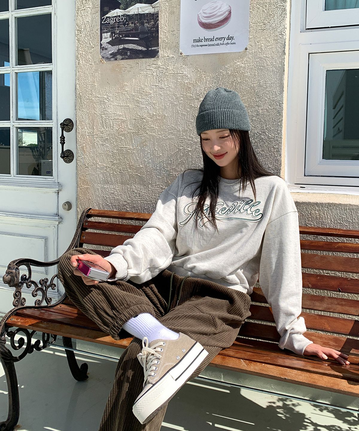 빼빼(BBAEBBAE) 코듀로이 허리밴딩 배기팬츠