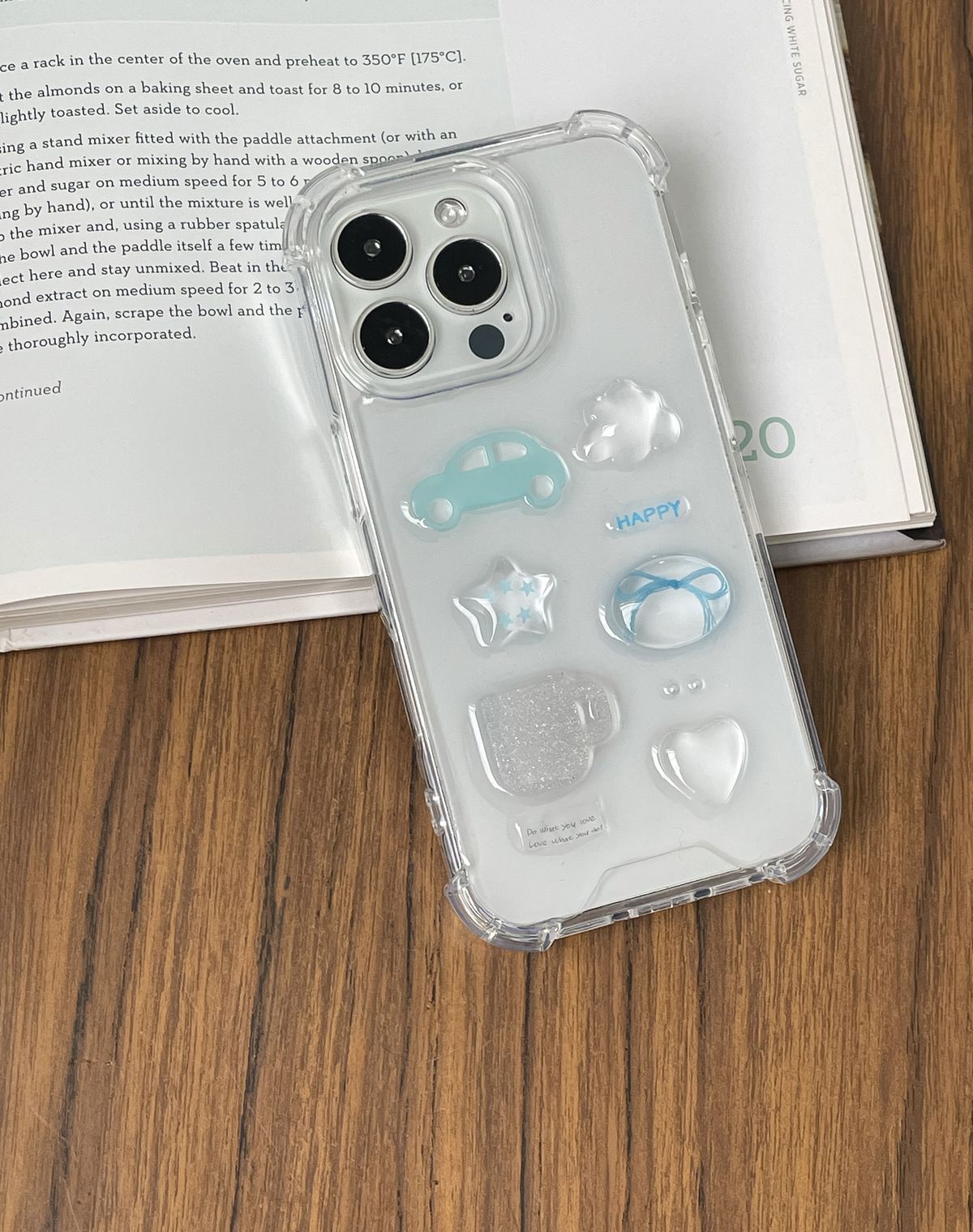 엘르벨(ELLE BELLE) Blue day ver 레진 폰케이스 키링