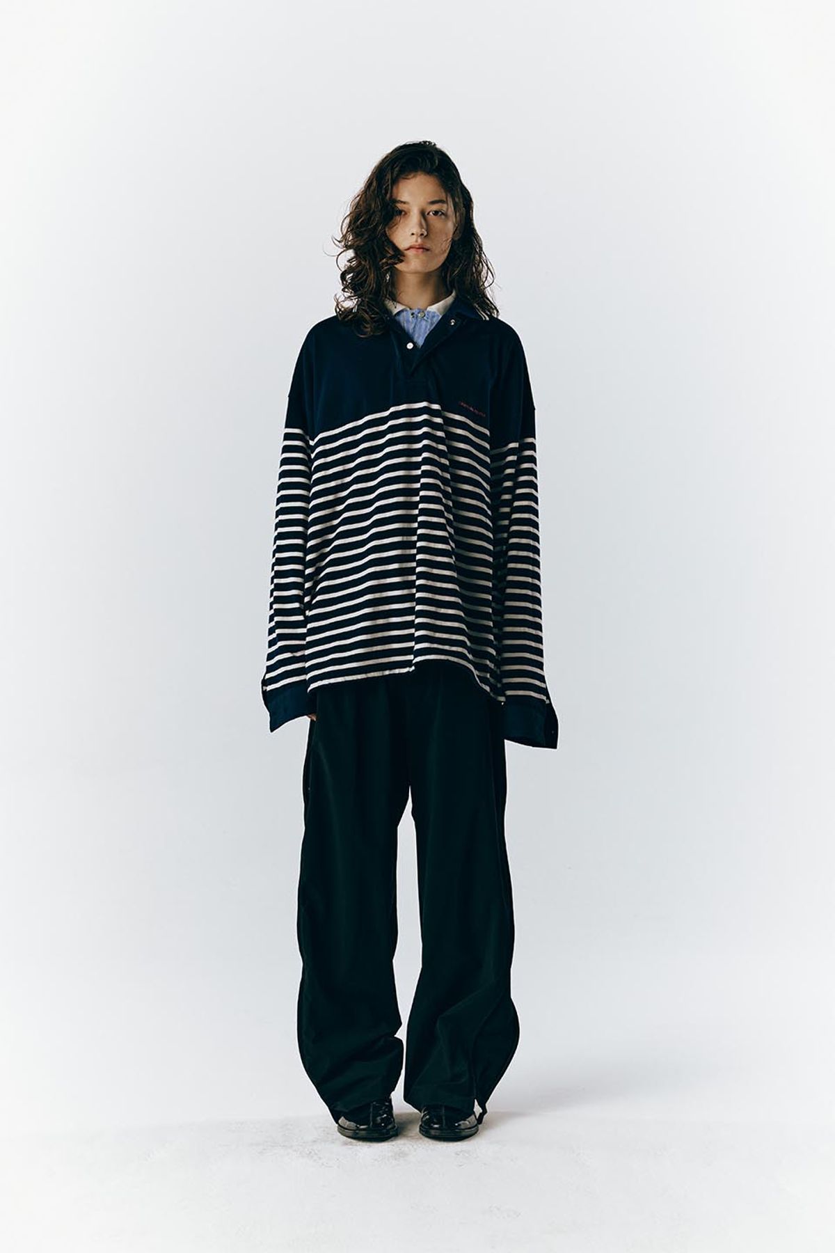 오디너리피플(ORDINARY PEOPLE) RE : SHIRT 08 - Tie - UP Trackers Track Pants (BLACK)