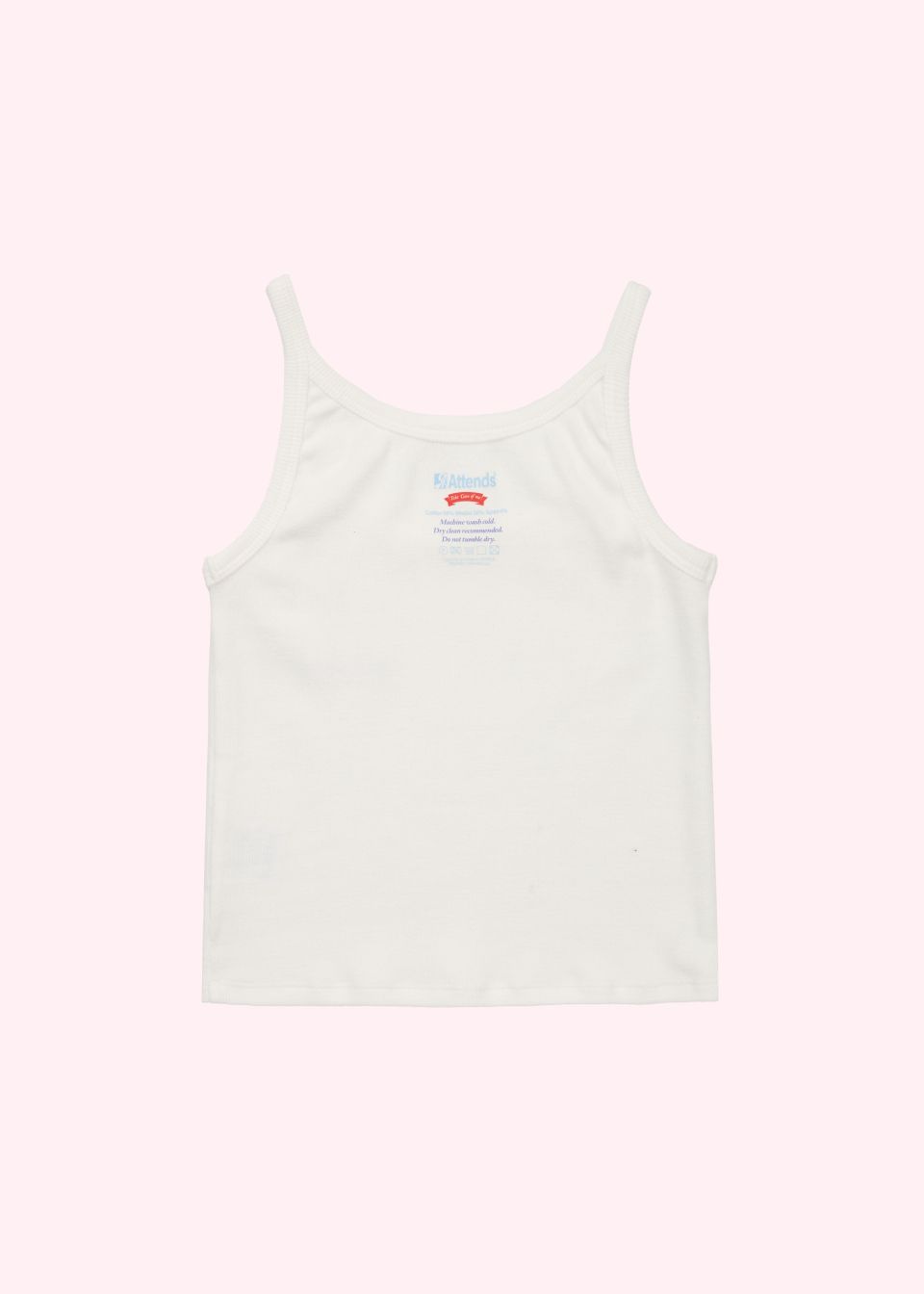 MUSINSA公式 | ATTENDS Attends for cuteness tank top (White)