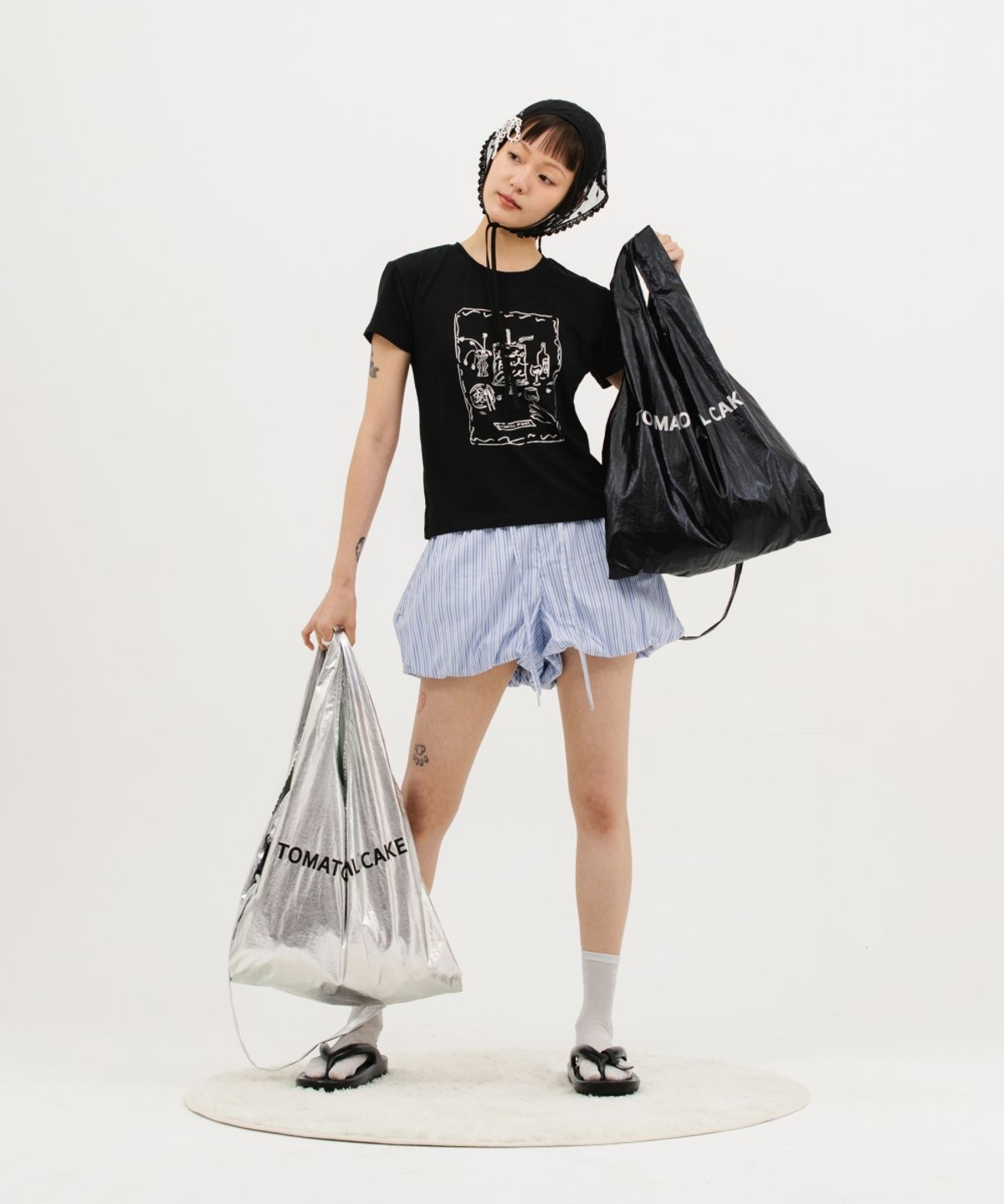 멧앤멜(MATT AND MEL) [TOBAKE] 2Way Market Bag