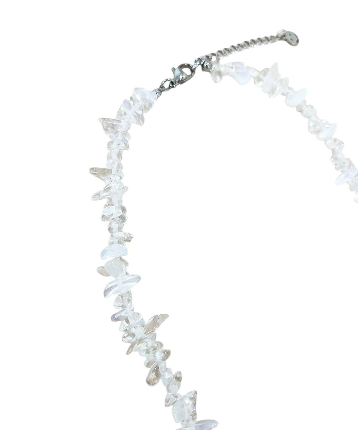 스케이터락(SK8ER ROCK) Irregular Clear Stone Necklace
