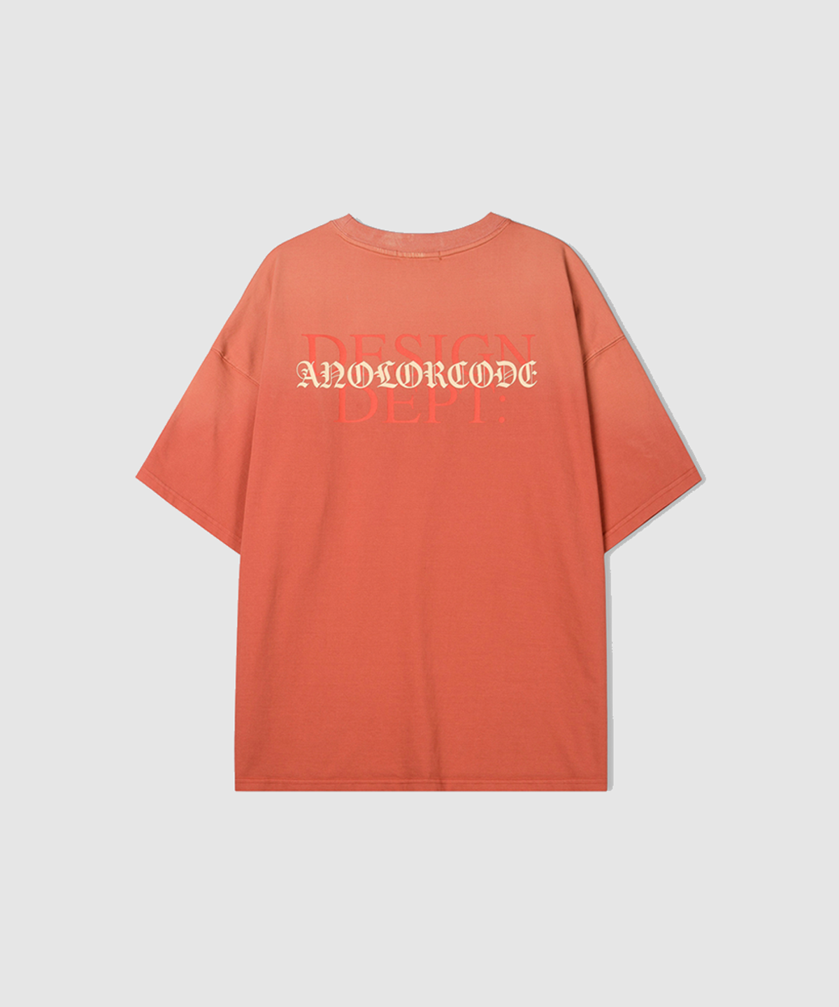 어널러코드(ANOLORCODE) 그라데이션 반팔티 (다홍)