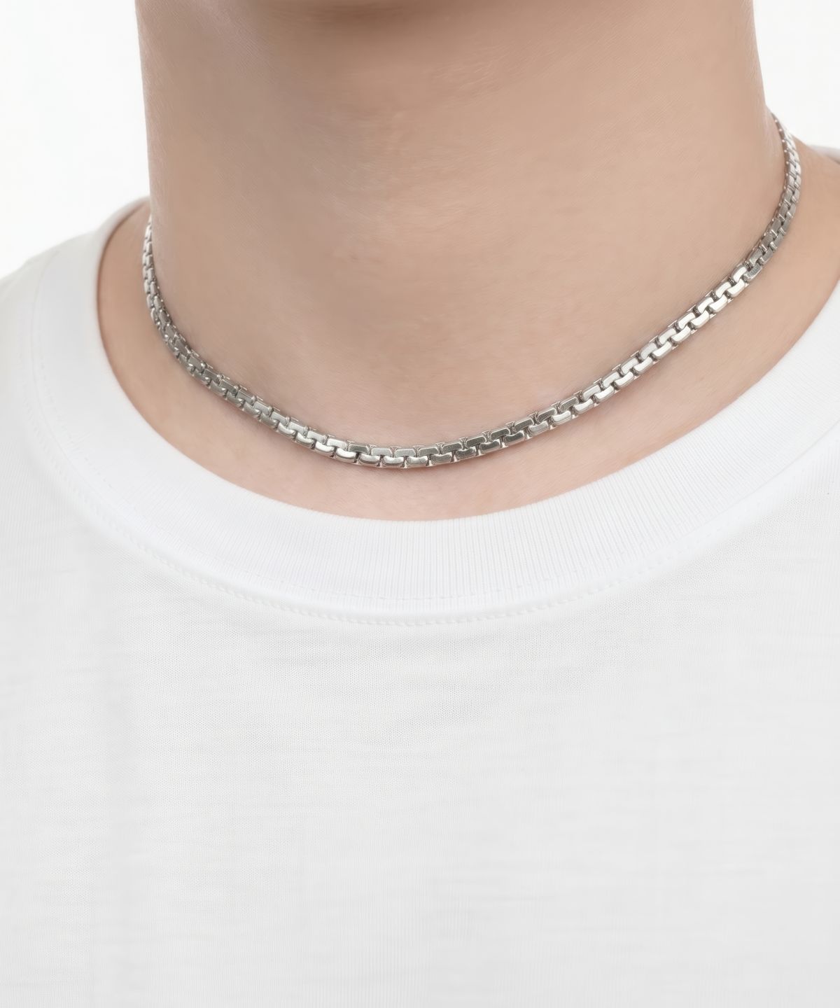베이스클레프(BASSCLEF) 남자 초커 목걸이 체인 써지컬 CLEF FLAT NEC Choker