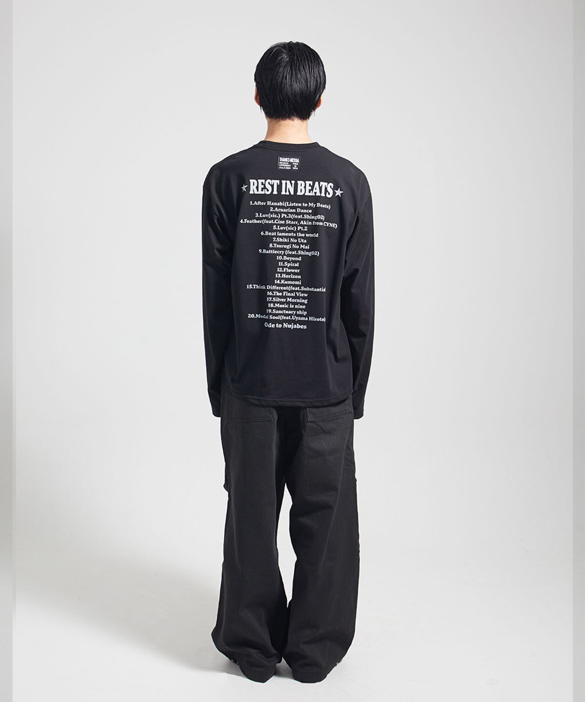 땡스메시아(THANKS MESSIA) ODE TO NUJABES LONG SLEEVE-BLACK