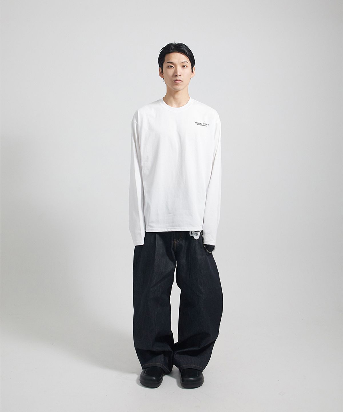 땡스메시아(THANKS MESSIA) ODE TO NUJABES LONG SLEEVE-WHITE