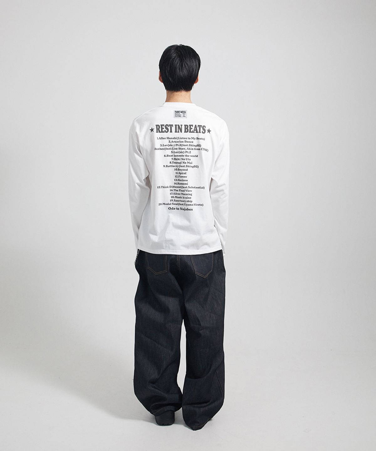 땡스메시아(THANKS MESSIA) ODE TO NUJABES LONG SLEEVE-WHITE
