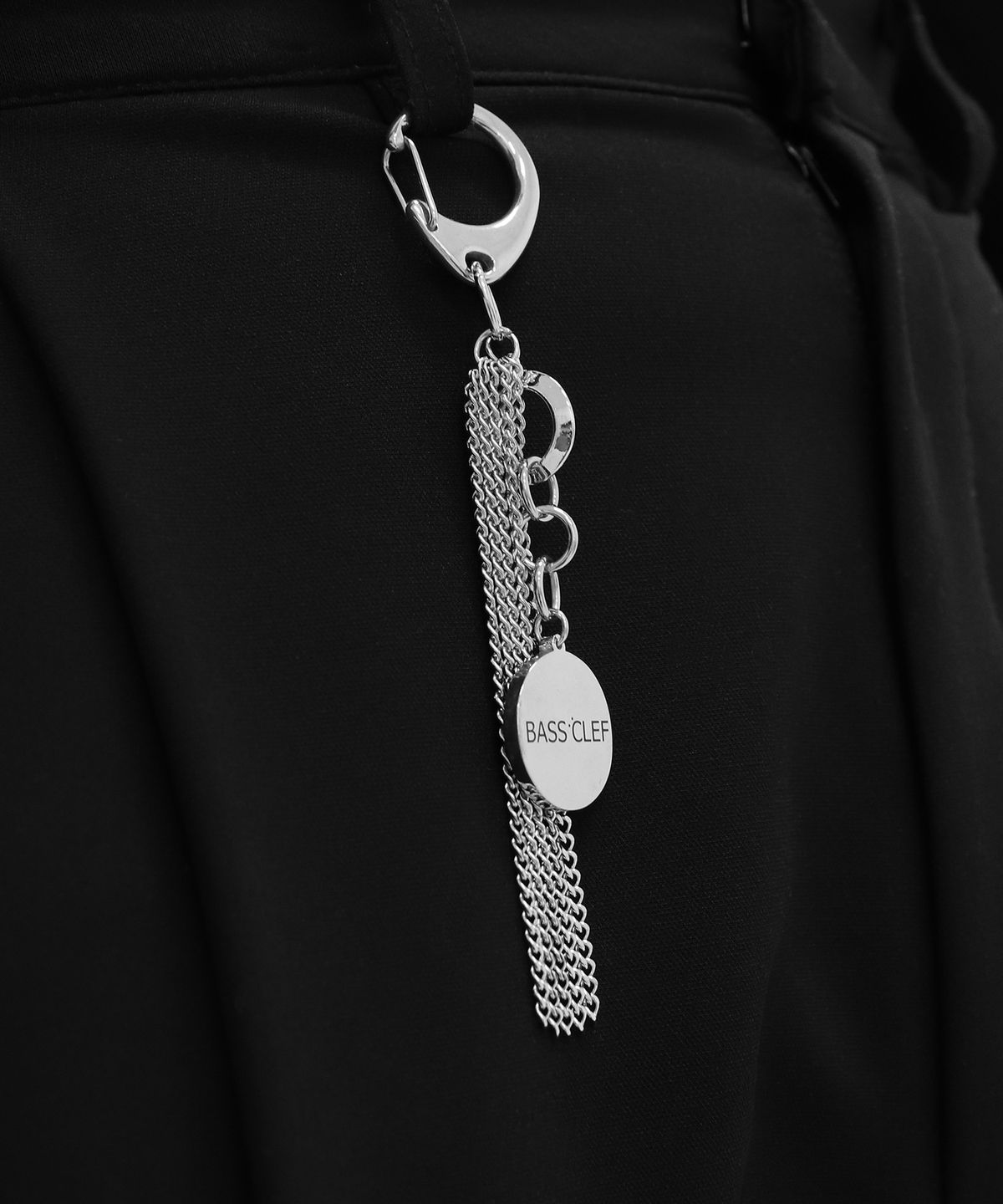 베이스클레프(BASSCLEF) 써지컬 스틸 키링 가방 열쇠고리 CLEF Cow Key Ring