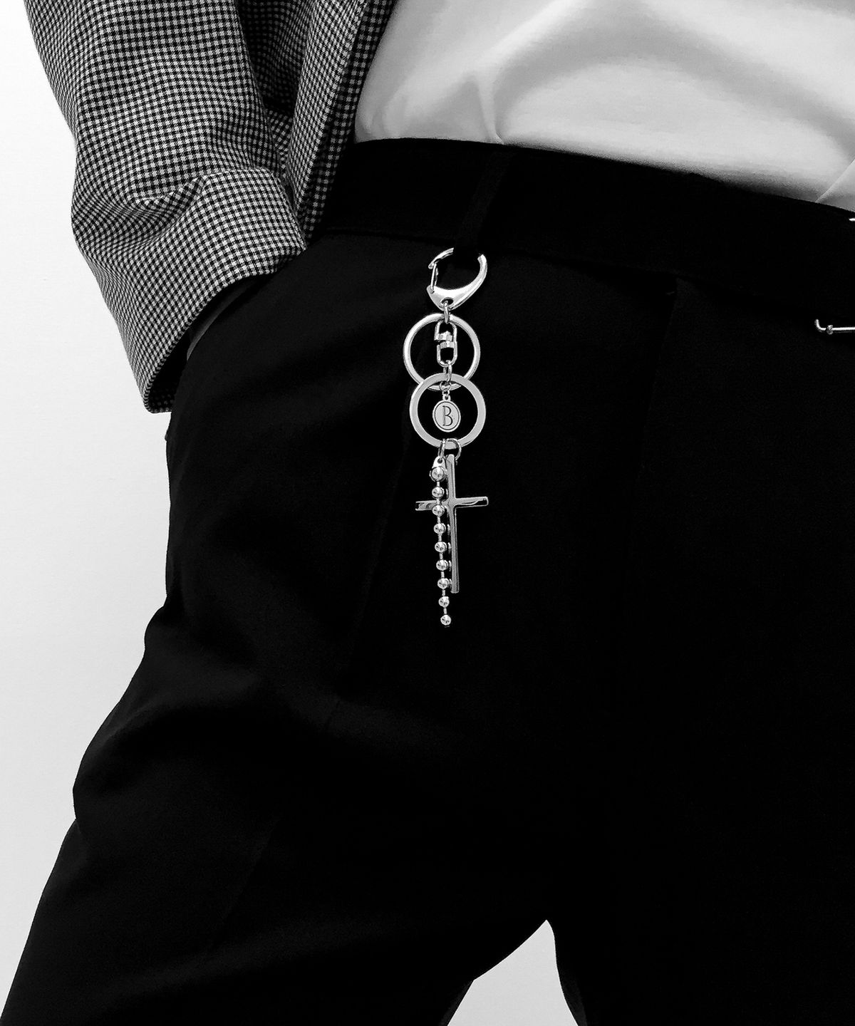 베이스클레프(BASSCLEF) 남자 십자가 키링 열쇠고리 CLEF Cross Key Ring
