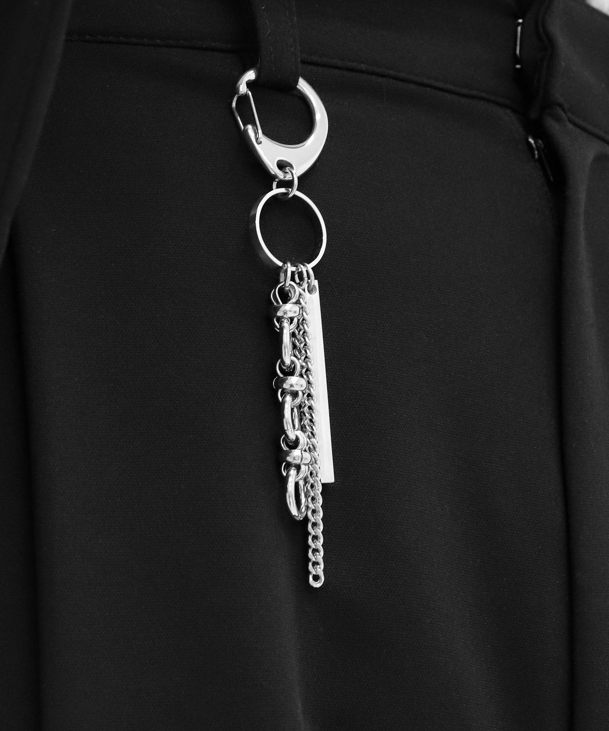 베이스클레프(BASSCLEF) 바지 체인 키링 써지컬스틸 CLEF ST Key Ring