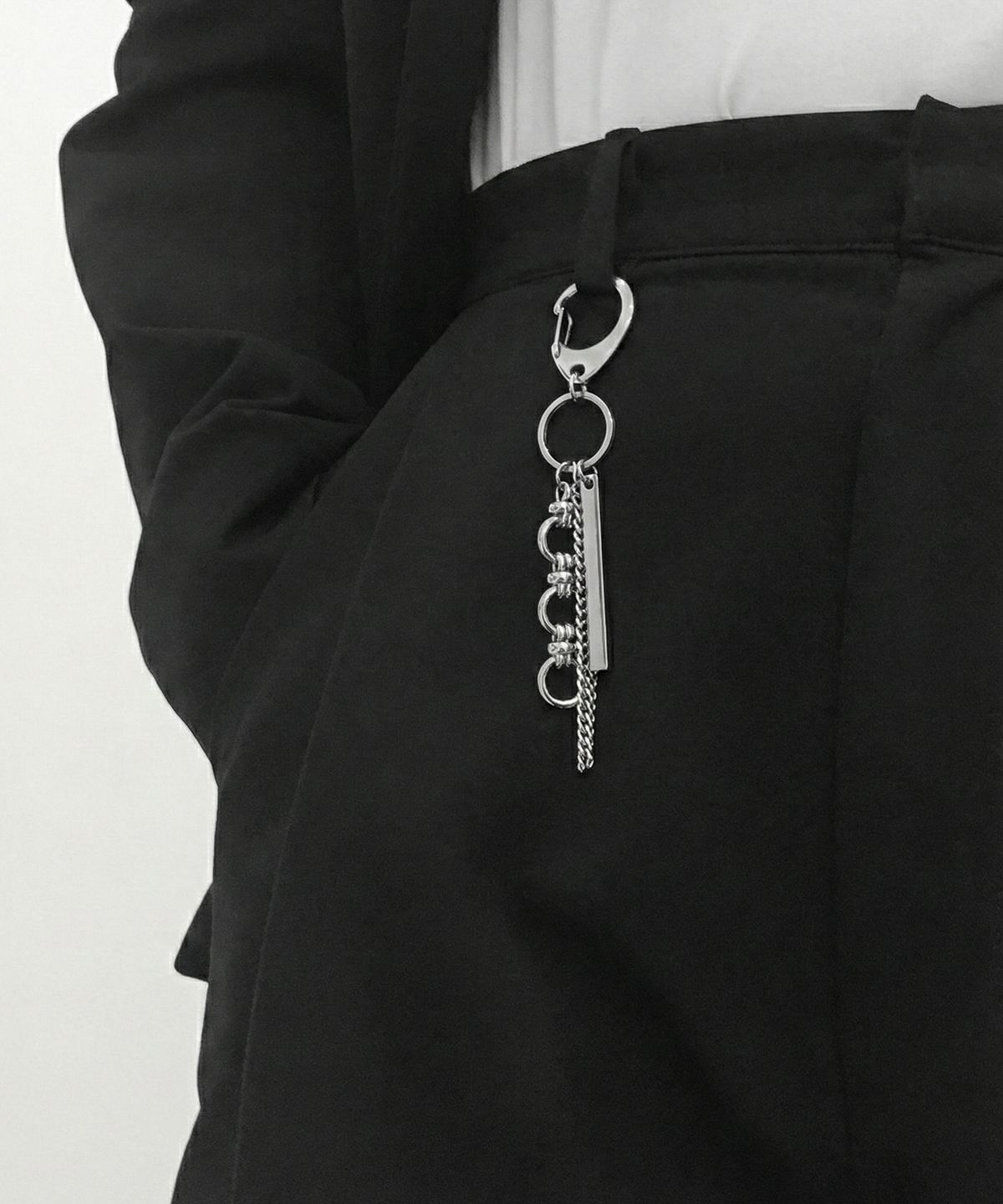 베이스클레프(BASSCLEF) 바지 체인 키링 써지컬스틸 CLEF ST Key Ring