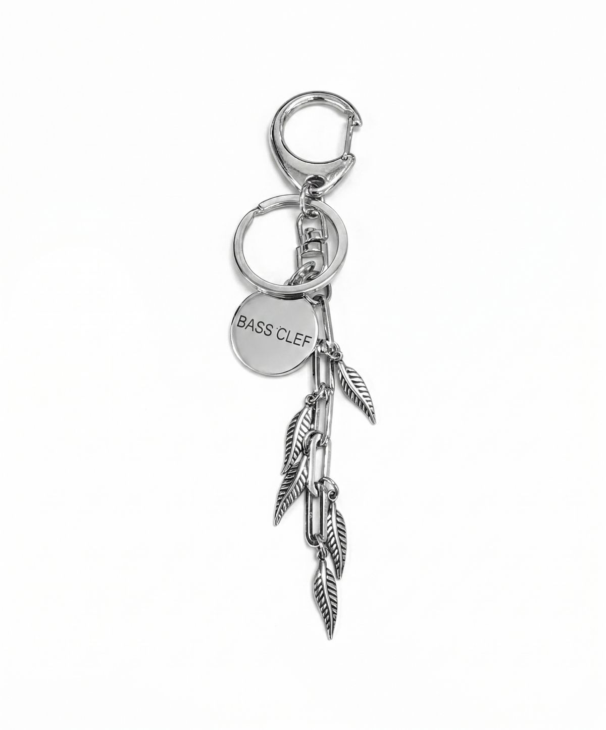 베이스클레프(BASSCLEF) 써지컬스틸 키링 바지 체인 CLEF LEAF Key Ring