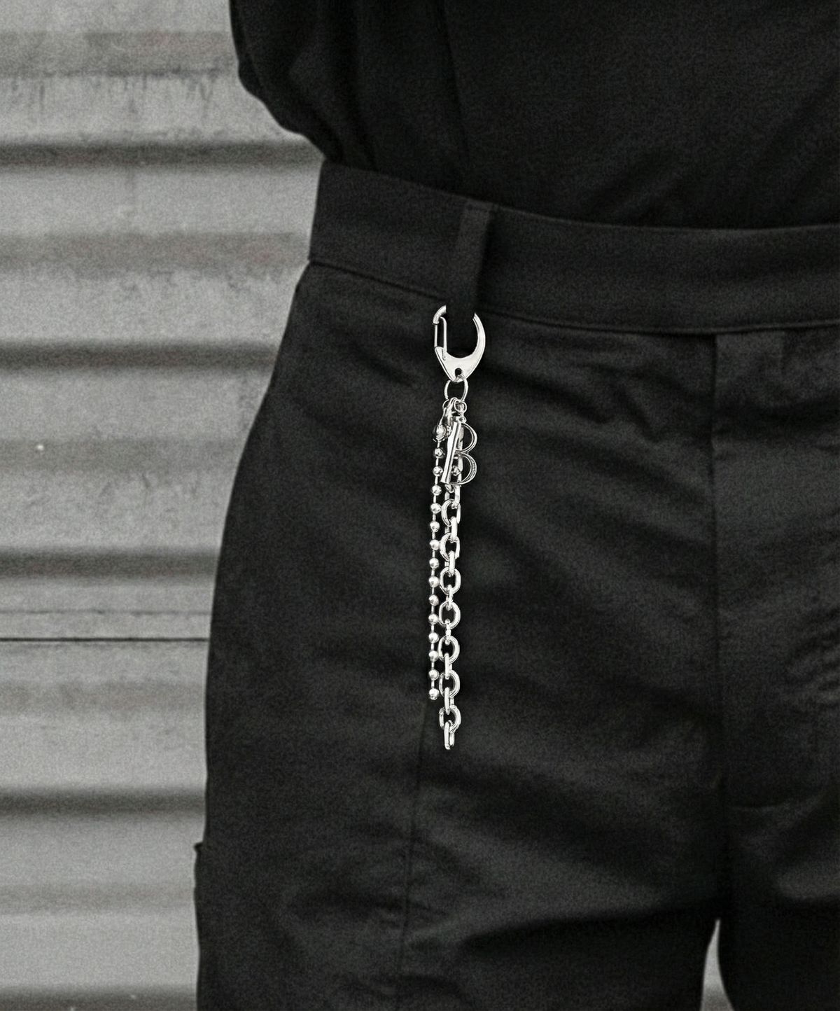베이스클레프(BASSCLEF) 바지체인 키링 써지컬스틸 CLEF B-PANTS KEY RING