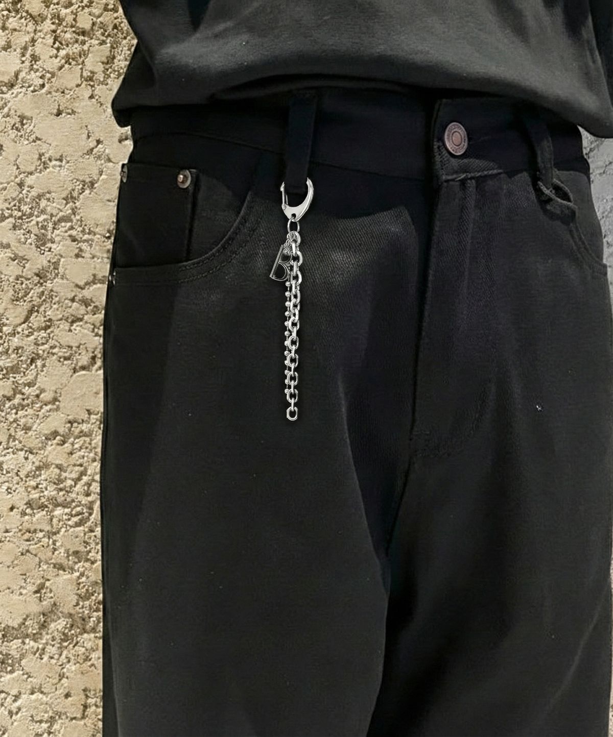 베이스클레프(BASSCLEF) 바지체인 키링 써지컬스틸 CLEF B-PANTS KEY RING