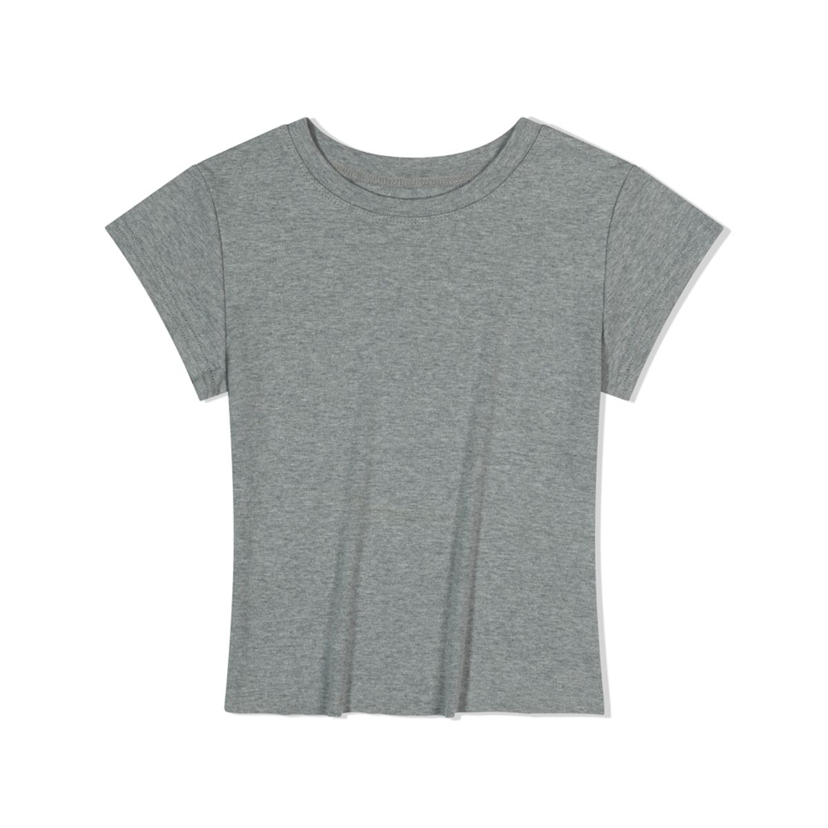 모아(MOAA) Ashline Tee (MELANGE GRAY)