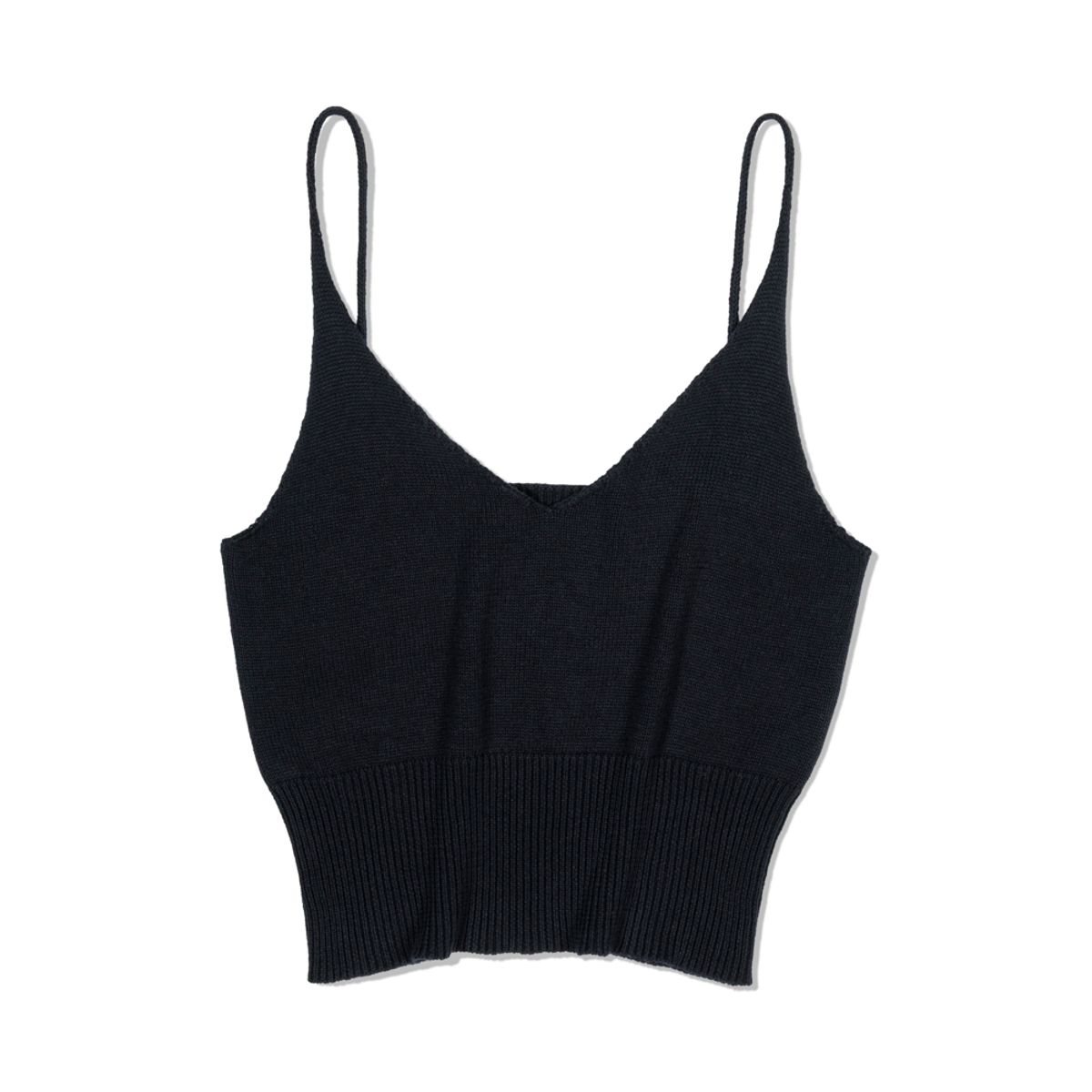 모아(MOAA) Ripple Knit Cami (BLACK)