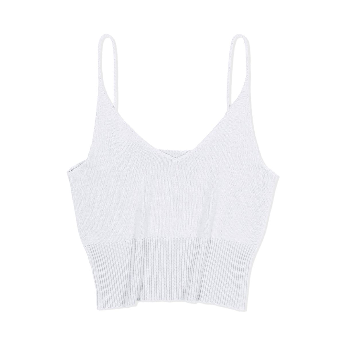 모아(MOAA) Ripple Knit Cami (WHITE)