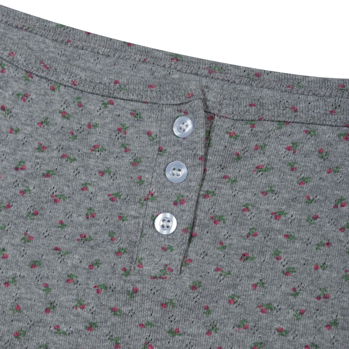 모아(MOAA) Dotty Floral Top (Rose Dust)