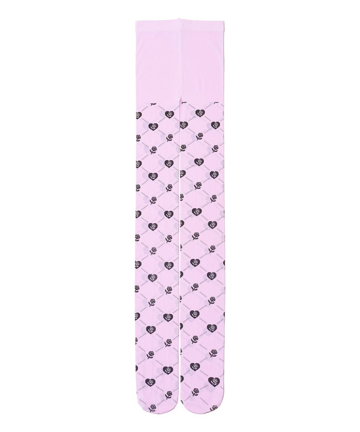 페이키(FAKIII) Rose Check Pixel Tights (80D)_PINK