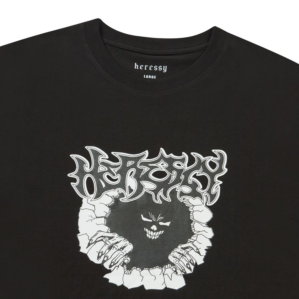 헤레시(HERESSY) BROKEN HERESSY TEE BLACK