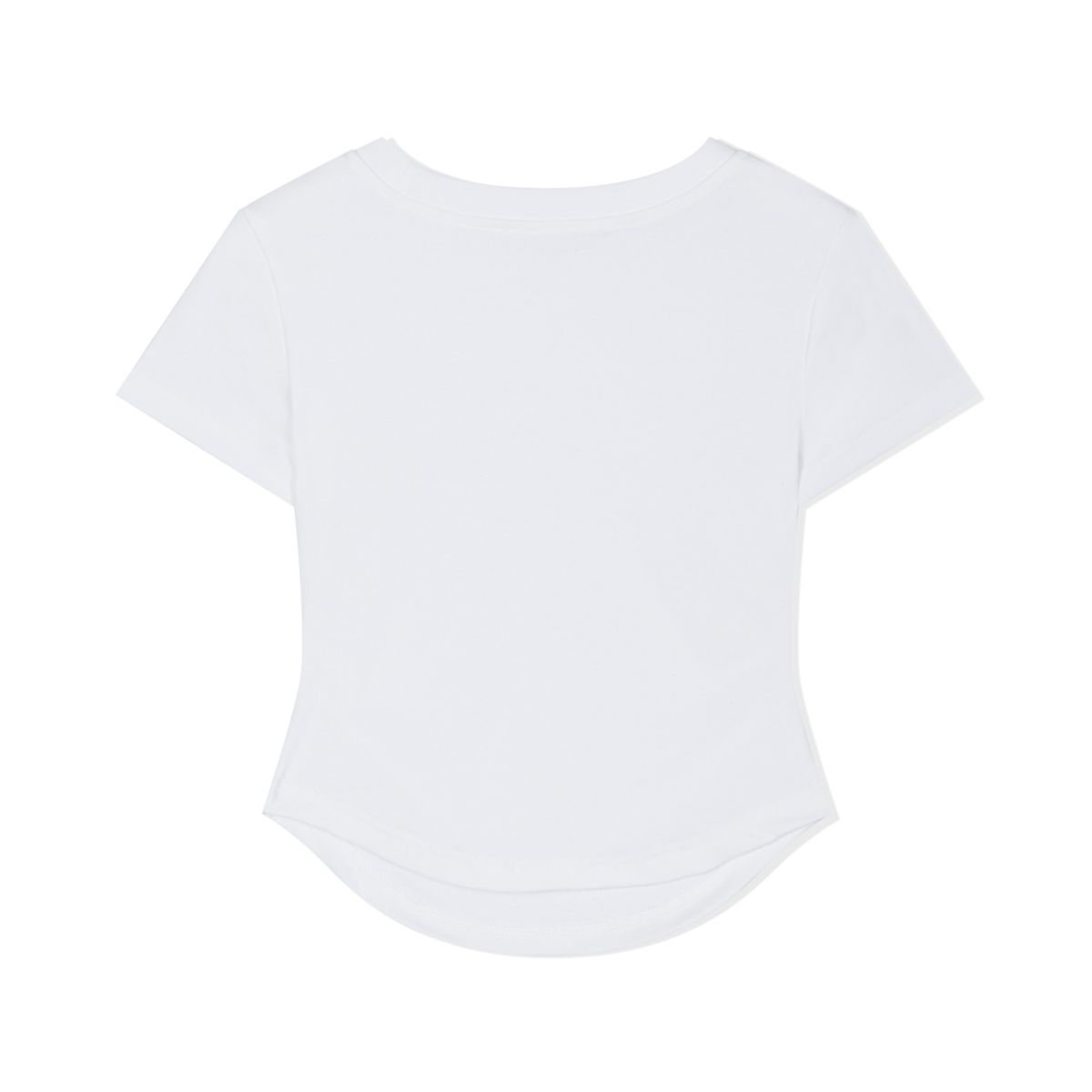 모아(MOAA) Side Ruche Curve Tee (WHITE)