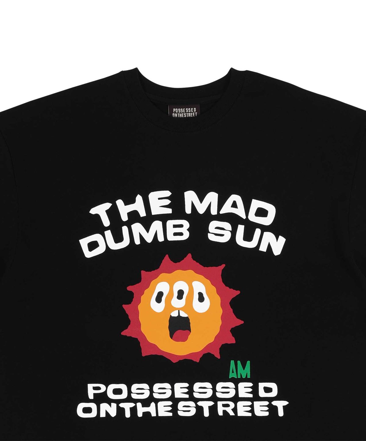 퍼츠(POTS) MAD DUMB SUN TEE [BLACK]