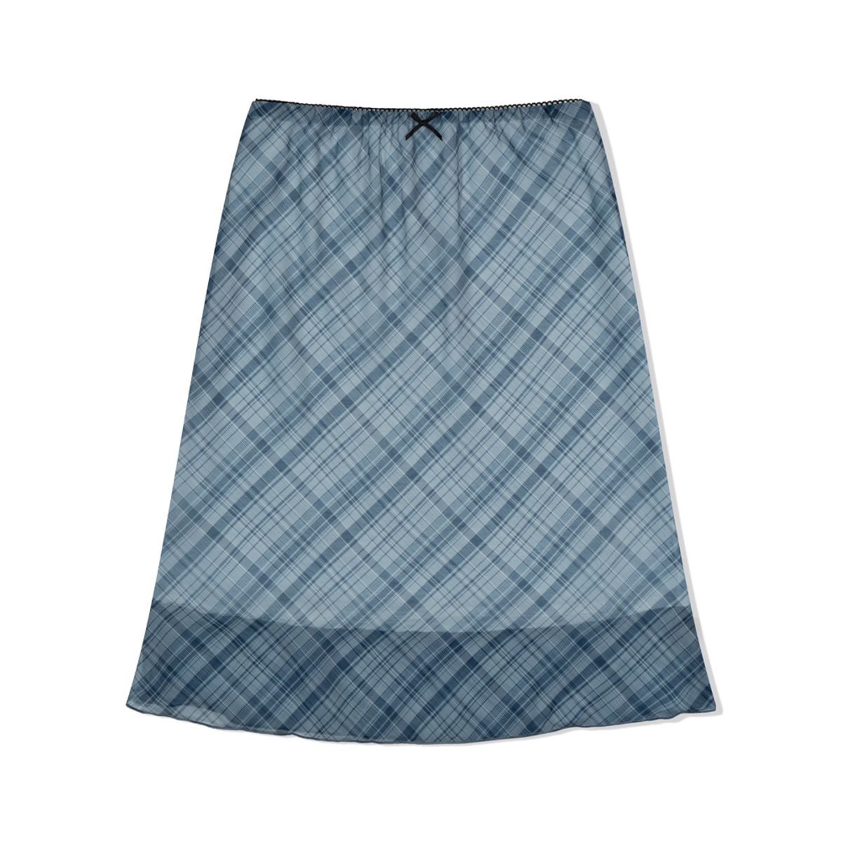 모아(MOAA) Mesh Mood Skirt (Dusty Sky)