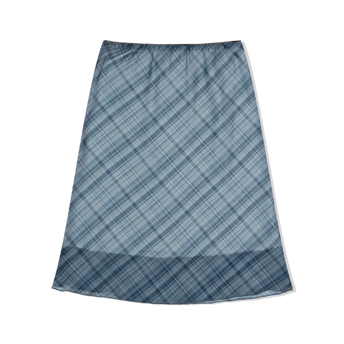 모아(MOAA) Mesh Mood Skirt (Dusty Sky)