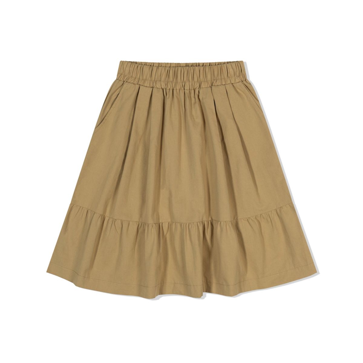 모아(MOAA) Breeze Tiered Skirt (BEIGE)