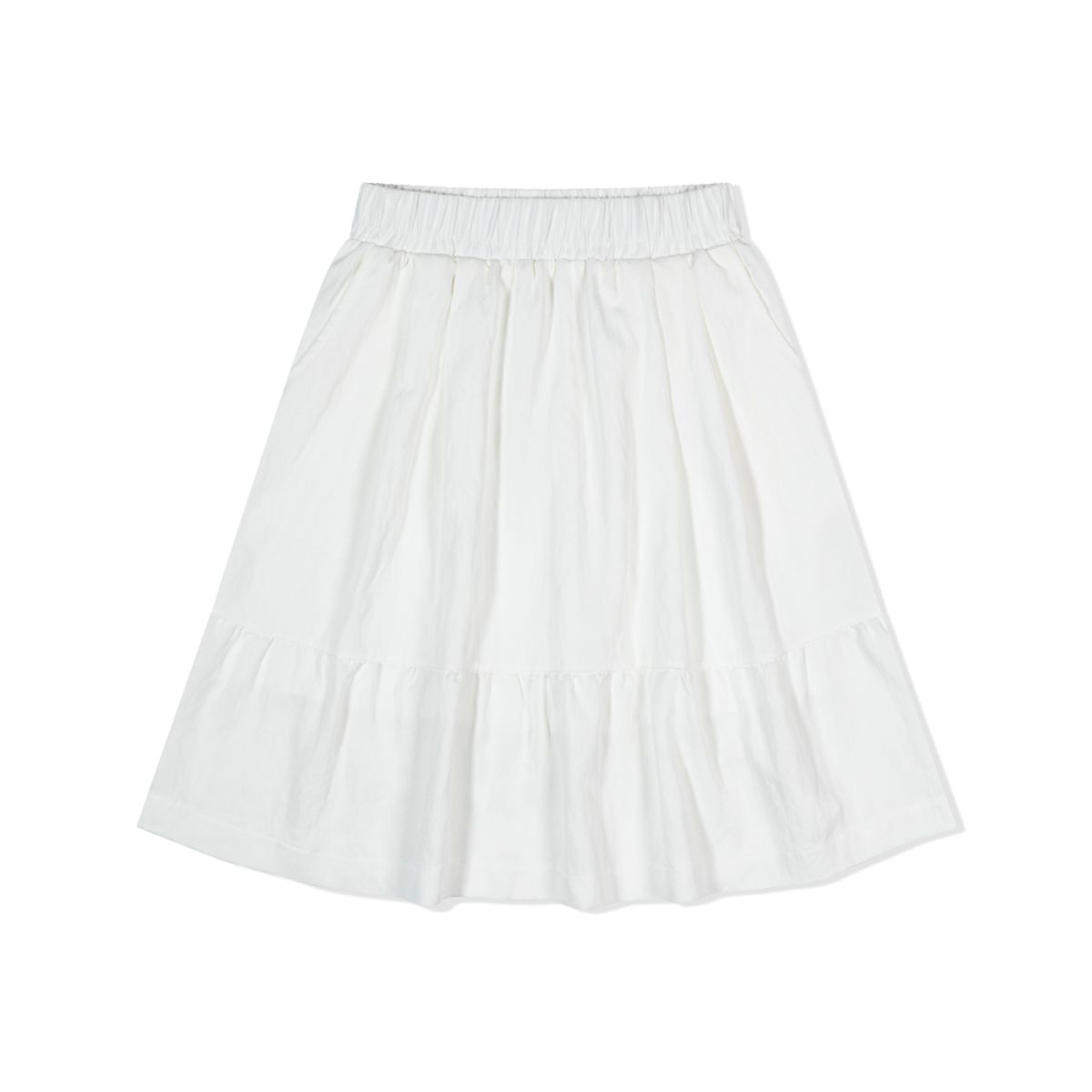 모아(MOAA) Breeze Tiered Skirt (WHITE)
